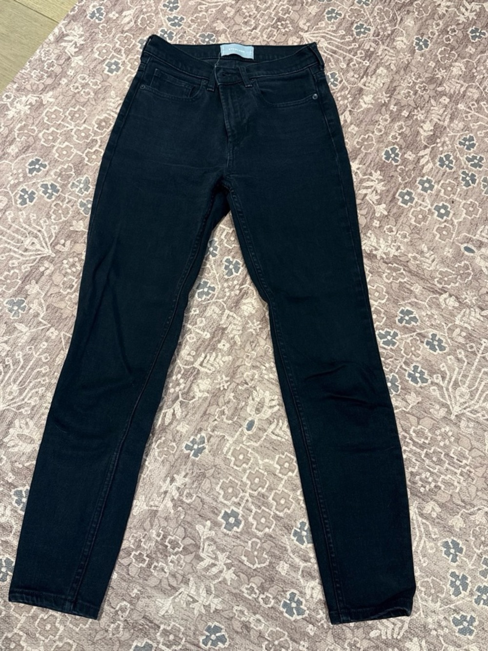 Everlane Black High-Rise Skinny Jeans